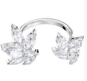 Brilio Silver Trblietavý otvorený strieborný prsteň RI111W 60 mm