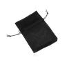 Menšie organzové vrecúško na darček, čierna farba, lesklý povrch SP81.10