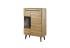 Expedo Vitrína GLUM NWT90, 90x134x40 cm, dub artisan