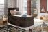 Expedo Čalúnená posteľ boxspring CORELA, 90x200, sawana 26, levá