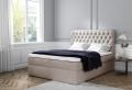 Expedo Čalúnená posteľ boxspring TOMIO + topper, 120x200, jasmine 21