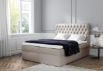 Expedo Čalúnená posteľ boxspring TOMIO + topper, 120x200, jasmine 21