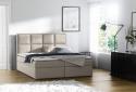 Expedo Čalúnená posteľ boxspring WOLF + topper, 200x200, casablanca 2301