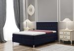 Expedo Čalúnená posteľ boxspring DOUGLAS + topper, 140x200, monolith 79