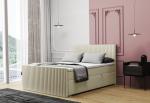 Expedo Čalúnená posteľ boxspring REMOS + topper, 140x200, monolith 02