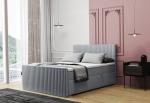 Expedo Čalúnená posteľ boxspring REMOS + topper, 140x200, monolith 85