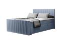 Expedo Čalúnená posteľ boxspring REMOS + topper, 180x200, monolith 70