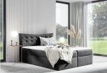 Expedo Čalúnená posteľ boxspring SALAMON + topper, 140x200, kronos 22
