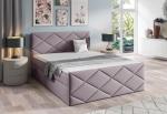 Expedo Čalúnená posteľ boxspring ROBINSON + topper, 120x200, monolith 62