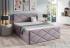 Expedo Čalúnená posteľ boxspring ROBINSON + topper, 200x200, monolith 62