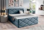Expedo Čalúnená posteľ boxspring ROBINSON + topper, 200x200, monolith 72
