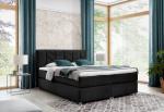 Expedo Čalúnená posteľ boxspring MODLA + topper, 120x200, čierna