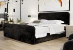 Expedo Čalúnená posteľ boxspring NIKO, 200x200, opera black
