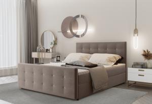 Expedo Čalúnená posteľ boxspring TAMIKA, 200x200, soro 13