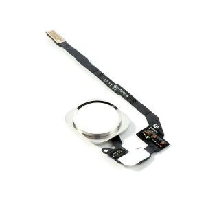 iPhone 5S, iPhone SE - Home button + home button flex kábel (biely)