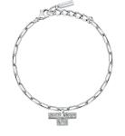 Trussardi Výrazný oceľový náramok so zirkónmi T-Logo TJAXC26