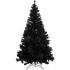 Čierny umelý vianočný stromček, 180 cm 708 vetiev