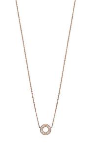 Emporio Armani Pôvabný bronzový náhrdelník s kubickými zirkónmi EG3588221