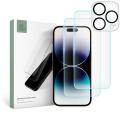 3PACK OCHRANNÝCH SKIEL TECH-PROTECT SUPREME SET iPhone 15 Pro Max CLEAR
