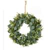 Umelý eukalyptový veniec na dvere Carles WSN04, 45cm