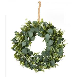 Umelý eukalyptový veniec na dvere Carles WSN04, 45cm