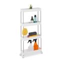 Multifunkčný vozík so 4 priehradkami RD48023, biela