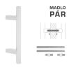 FT - MADLO kód K31Z 25x25 mm UN pár 210 mm, 25x25 mm, 400 mm