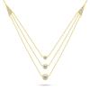 Brilio Silver Pôvabný pozlátený náhrdelník so zirkónmi NCL147Y