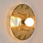 MARKET SET Ariane nástenné svetlo Ø 40 cm mosadzná