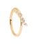 PDPAOLA Originálny pozlátený prsteň so zirkónmi Natura Essentials AN01-886 52 mm