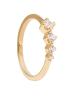 PDPAOLA Blyštivý pozlátený prsteň so zirkónmi Spark Essentials AN01-801 48 mm
