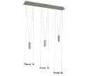 Wofi Wofi 70031G - LED Stmievateľný luster na lanku JETTE 3xLED/7,5W/230V + 3xLED/1W