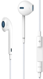 Slúchadlá Devia Smart Remote s mikrofónom biele