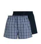 BOSS - trenky 2PACK natural pure cotton blue little cubes combo (HUGO BOSS)