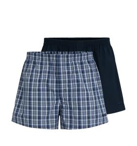 BOSS - trenky 2PACK natural pure cotton blue little cubes combo (HUGO BOSS)
