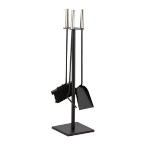 4-dielne náradie ku krbu RD48610, čierna