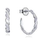 Viceroy Strieborné kruhové náušnice so zirkónmi Clasica 13157E000-30