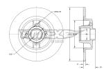 TOMEX Brzdový kotúč TX 70-801