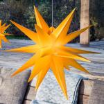 Malá LED hviezda, interiér 18-cípa batéria červená