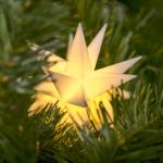 LED hviezda do interiéru 18-cípa, Ø 12 cm biela