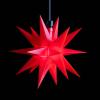 LED hviezda exteriér 18-cípa Ø12cm batéria červená