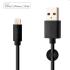 FIXED Dátový a nabíjací kábel USB/Lightning MFI, 2 m, čierny FIXD-UL2M-BK