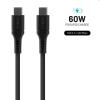 FIXED Dátový a nabíjací kábel USB-C/USB-C, PD, 0,5 m, čierny FIXDLS-CC05-BK