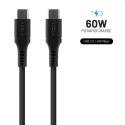 FIXED Dátový a nabíjací kábel USB-C/USB-C, PD, 0,5 m, čierny FIXDLS-CC05-BK