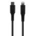 FIXED Dátový a nabíjací Liquid silicone kábel USB-C/Lightning MFi, PD, 2 m, čierny FIXDLS-CL2-BK