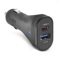 SBS Autoadaptér USB/USB-C, 2,1 A/3,1 A, čierna TECRTC1USB2AUL