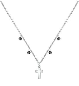 La Petite Story Nadčasový oceľový náhrdelník s príveskami Family LPS10ASF07