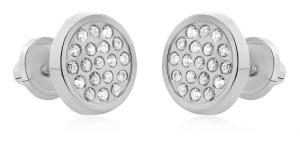 Brilio Náušnice z bieleho zlata so zirkónmi 14/833.721/17ZIR