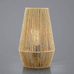 Lanové stolové svietidlo z papiera, hnedé, Ø 20 cm