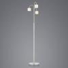 Stojacia lampa Mila LED, nikel/opálové sklo, tri svetlá